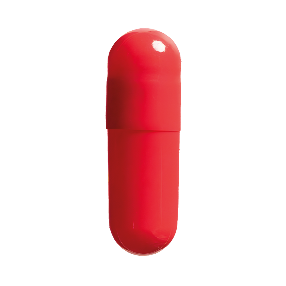 Colored Size 00 Empty Vegetarian Capsules by Capsuline - Red/Red (Box of 75,000) - Red