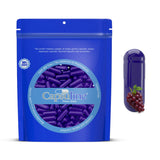 Grape Flavored Gelatin Capsules Size 0 Purple/Purple - 100 Count - 100