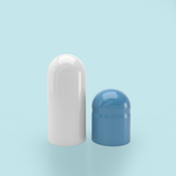 Colored Size 00 Empty Vegetarian Capsules by Capsuline - White/White (Box of 75,000) - White