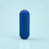 Colored Gelatin Capsules Size 00 Blue/Blue (Box of 75,000) - Blue