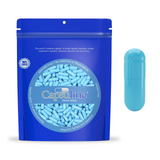 Colored Size 1 Empty Gelatin Capsules by Capsuline - Blue/Blue - 10000 Count - 10000