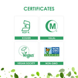 Titanium Dioxide (TiO2) Free - Safflower Colored Vegetarian Capsules Size 00 - Yellow/Yellow - 100 Count - 100