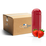 Strawberry Flavored Gelatin Capsules Size 1 Red/Red (Box of 125,000) - Strawberry