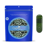 Capsuline Empty Vegetarian Capsule THC Printed Logo Size 00 - Green/Green - 5000 Count - 5000