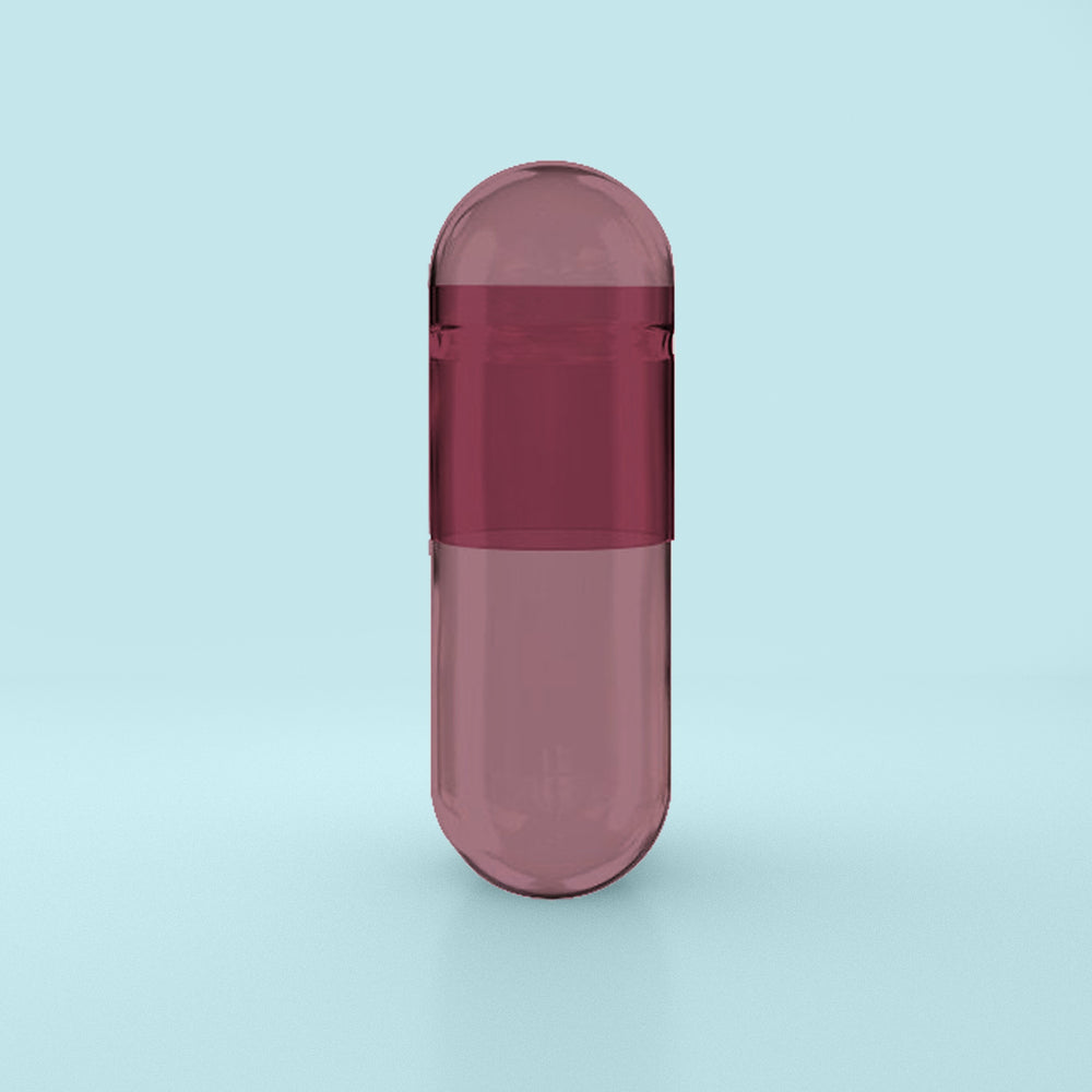 Capsuline Purple Carrot Natural Colorant Empty Vegetarian Capsules Size 0 – Purple/Purple – TiO2 - Free (Box of 100,000)