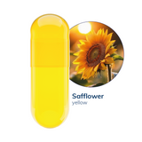 Capsuline Safflower Natural Colorant Empty Vegetarian Capsules Size 0 - Yellow/Yellow - TiO2-Free (Box of 100,000)