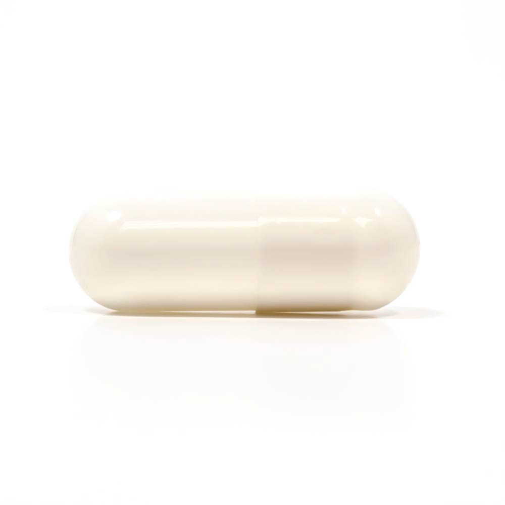 Colored Size 0 Empty Gelatin Capsules by Capsuline - White/White 1000 Count - 1000