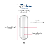 Capsuline Empty Vegetarian Capsule THC Printed Logo Size 00 - Green/Green - 5000 Count - 5000