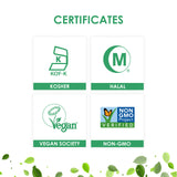 Titanium Dioxide (TiO2) Free - Safflower Colored Vegetarian Capsules Size 00 - Yellow/Yellow - 100 Count - 100