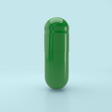 Mint Flavored Gelatin Capsules Size 0 Green/Green (Box of 100,000) - Mint