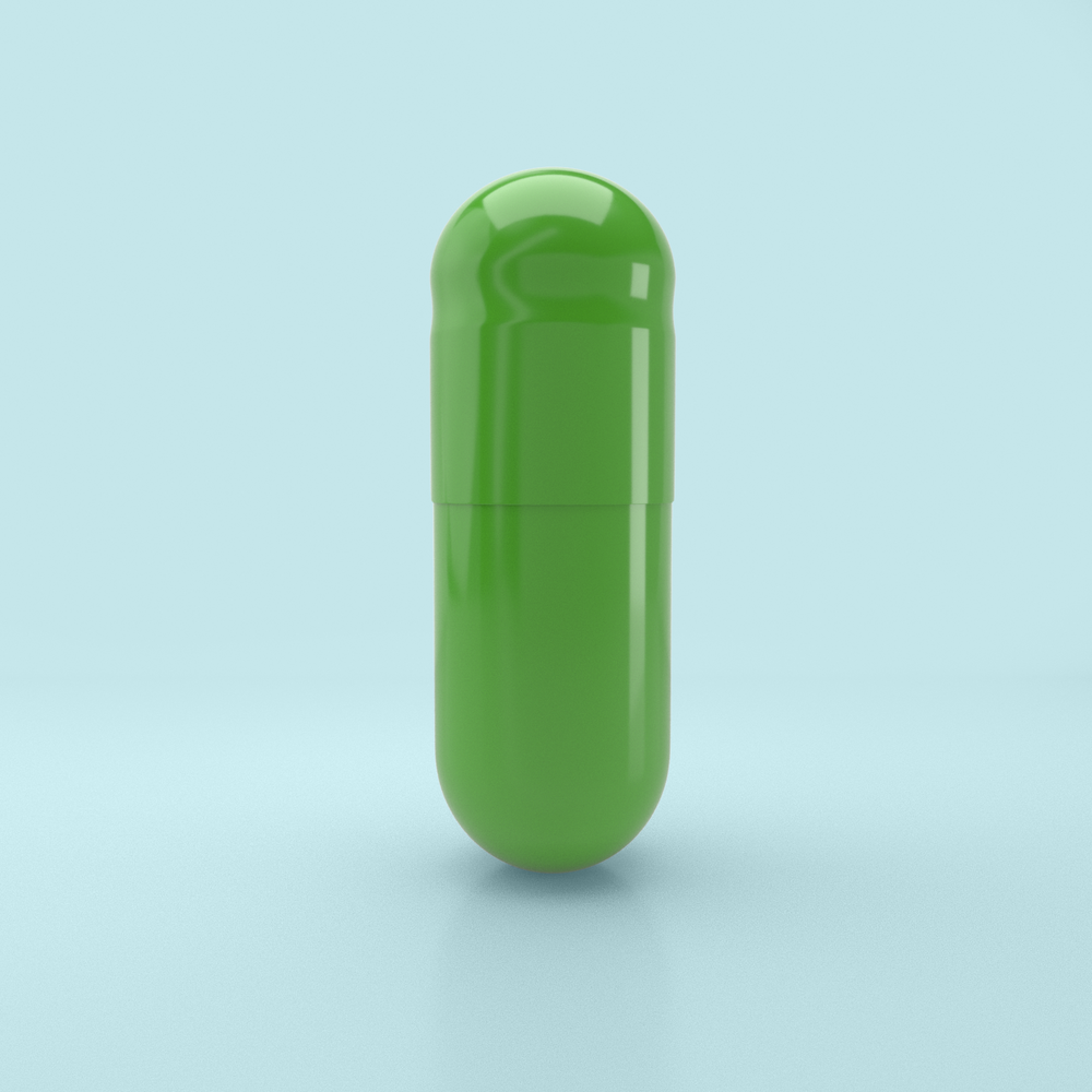 Lime Flavored Gelatin Capsules Size 0 Light Green/Light Green (Box of 100,000) - Lime