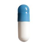 Colored Size 00 Empty Vegetarian Capsules by Capsuline - Blue/White (Box of 75,000) - Blue/White