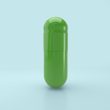 Lime Flavored Gelatin Capsules Size 0 Light Green/Light Green - 100 Count - 100