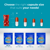 Clear Pullulan Vegetarian Capsules Size 0 - 100 Count - 100