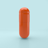 Orange Flavored Gelatin Capsules Size 0 Orange/Orange (Box of 100,000) - Orange