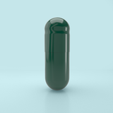 Colored Gelatin Capsules Size 00 Green/Green (Box of 75,000) - Green