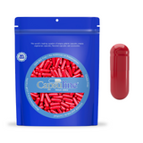 Colored Size 0 Empty Vegetarian Capsules by Capsuline - Red/Red