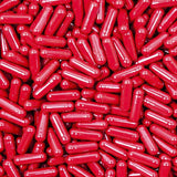 Colored Size 00 Empty Vegetarian Capsules by Capsuline - Red/Red (Box of 75,000) - Red