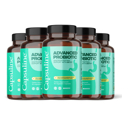 Advanced Probiotic - 60 Count Veg Capsules - 5 Pack - 5 Pack