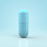Colored Size 00 Empty Vegetarian Capsules by Capsuline - Aqua Blue - Box of 75,000 - Aqua Blue