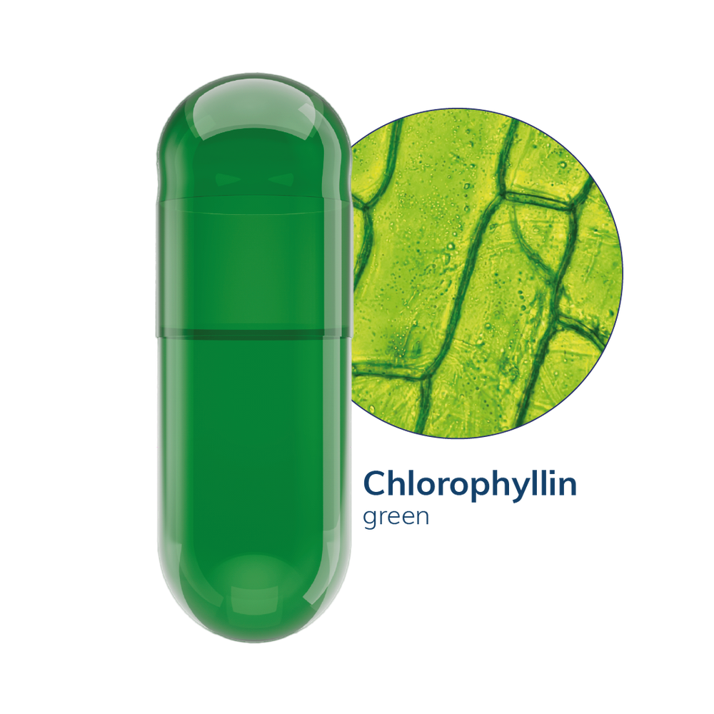 THC Printed Colored Vegetarian Empty Two-Piece Capsules Size 00 - Translucent Green - (Box of 75,000) - THC! Printed Logo