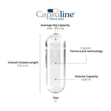 Capsuline Safflower Empty Vegetarian Capsules Size 0 - Yellow/Yellow Natural Colorant - TiO2-Free - 1,000 Count - 1000