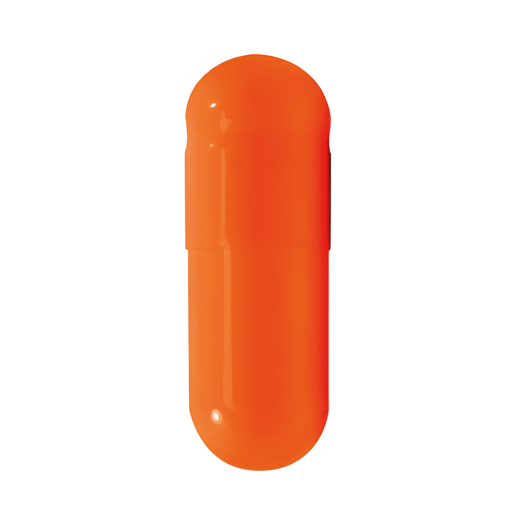 Colored Size 0 Empty Vegetarian Capsules by Capsuline - Orange/Orange (Box of 100,000) - Orange