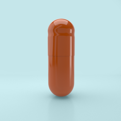 Colored Size 0 Empty Vegetarian Capsules by Capsuline - Orange/Orange (Box of 100,000) - Orange