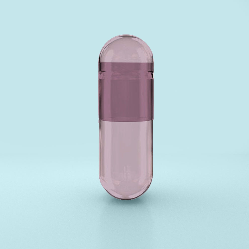 Capsuline Red Carrot Natural Colorant Empty Vegetarian Capsules Size 0 – Purple/Purple – TiO2 - Free (Box of 100,000)