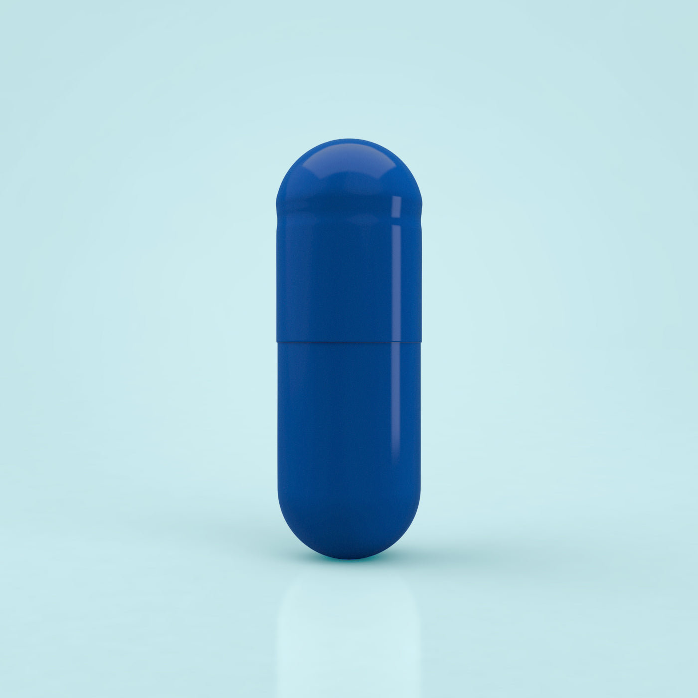Colored Gelatin Capsules Size 0 Blue/Blue (Box of 100,000) - Blue