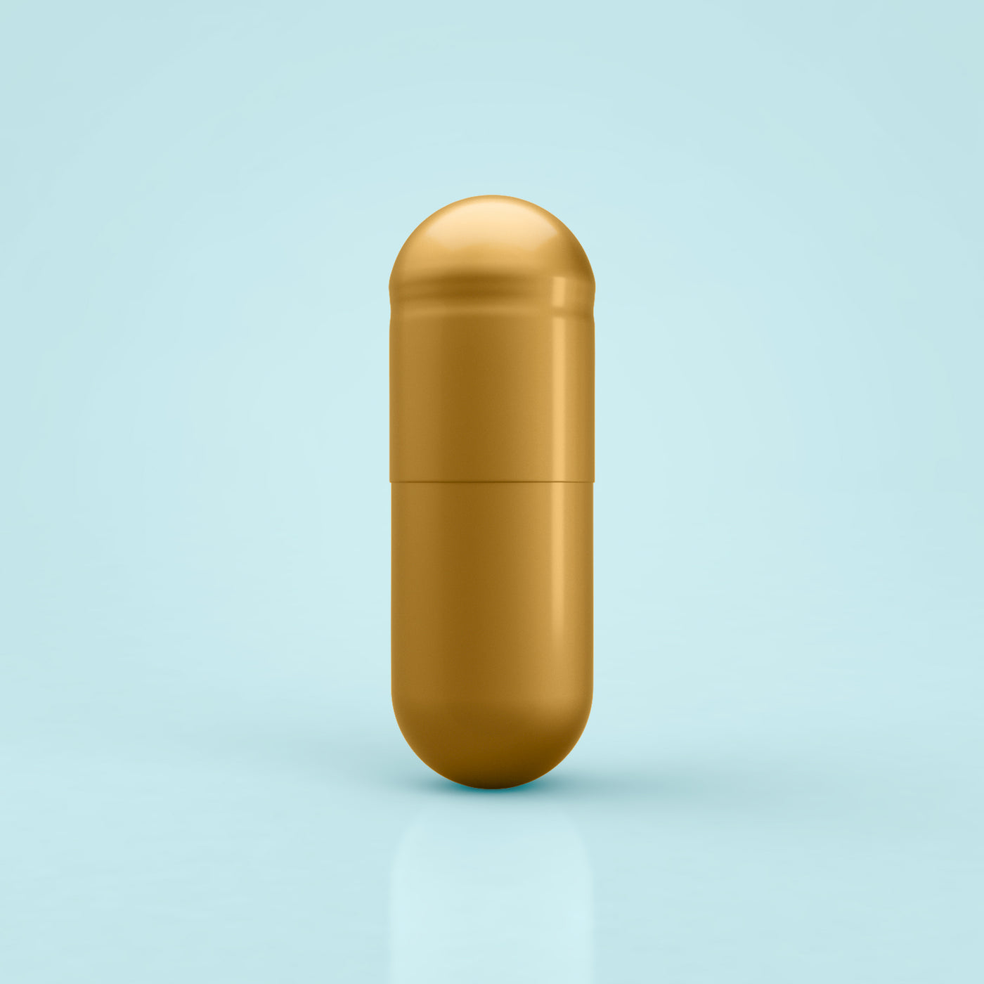 Colored Gelatin Capsules Size 0 Gold/Gold (Box of 100,000) - Gold