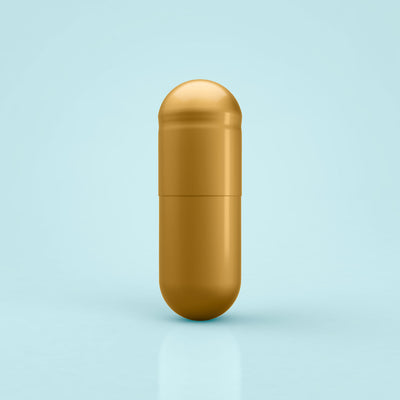 Colored Gelatin Capsules Size 0 Gold/Gold (Box of 100,000) - Gold