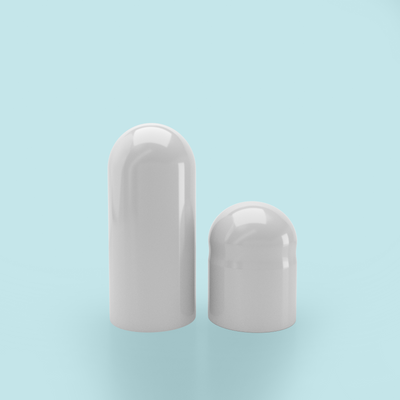 Colored Size 0 Empty Vegetarian Capsules by Capsuline - White/White (Box of 100,000) - White