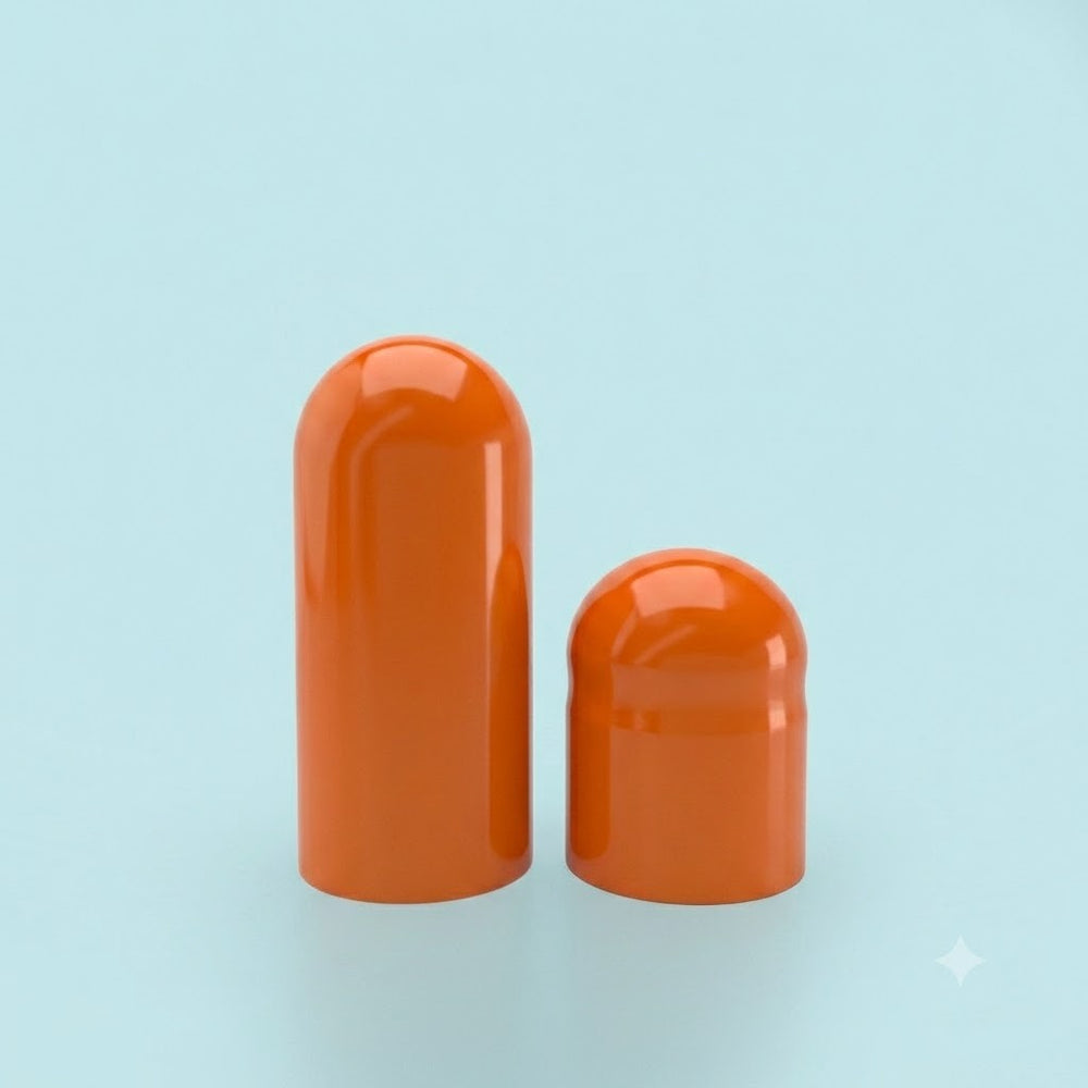 Colored Gelatin Capsules Size 00 Orange/Orange (Box of 75,000) - Orange