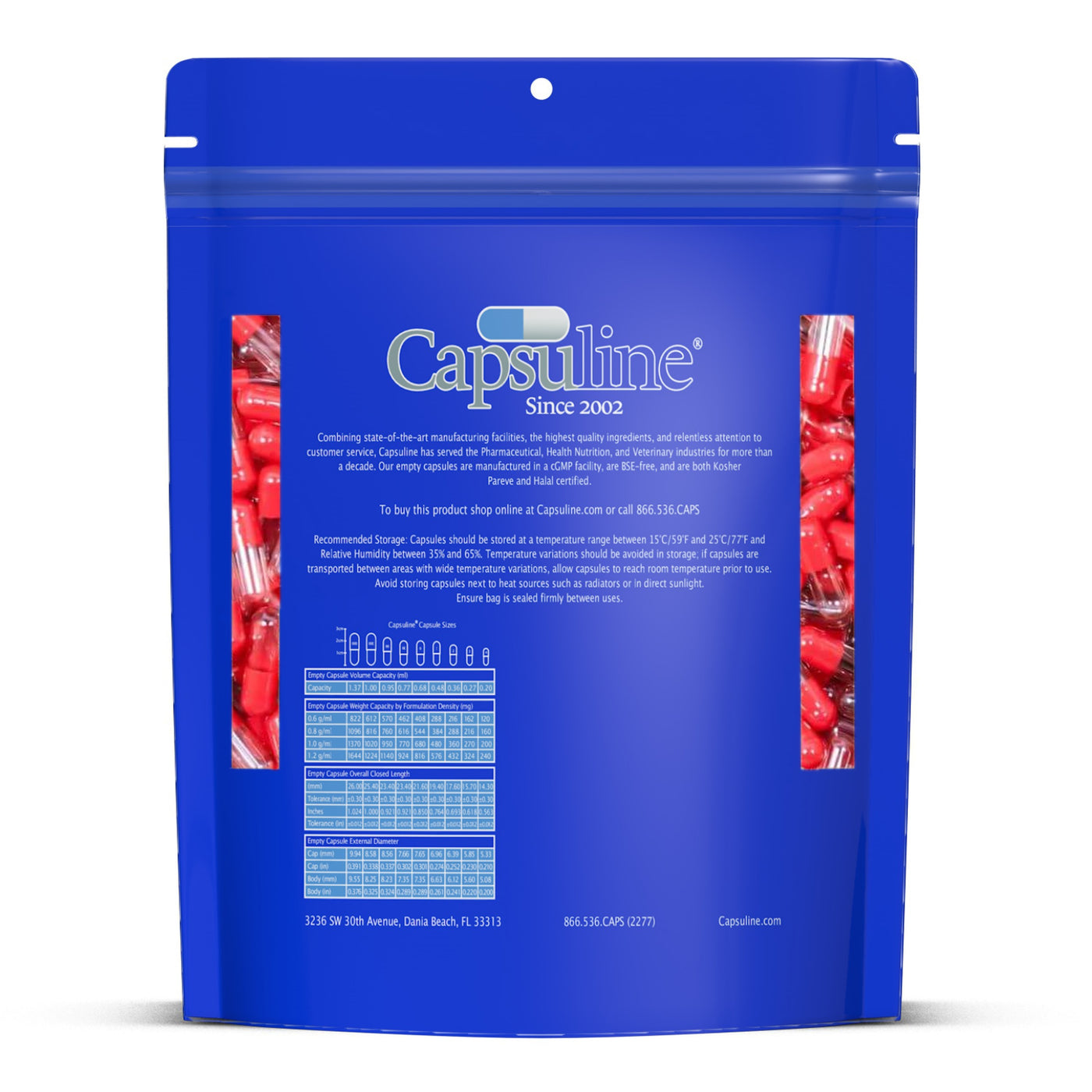 Colored Size 3 Empty Gelatin Capsules by Capsuline - Red/Clear - 5000 Count - 5000