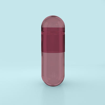 Capsuline Purple Carrot Natural Colorant Empty Vegetarian Capsules Size 00 – Purple/Purple – TiO2 - Free (Box of 75,000)