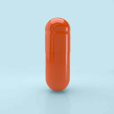 Orange Flavored Gelatin Capsules Size 00 Orange/Orange (Box of 75,000) - Orange