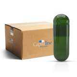 Capsuline Chlorophyll Empty Vegetarian Capsules Size 0  - Green/Green - TiO2-Free (Box of 100,000)