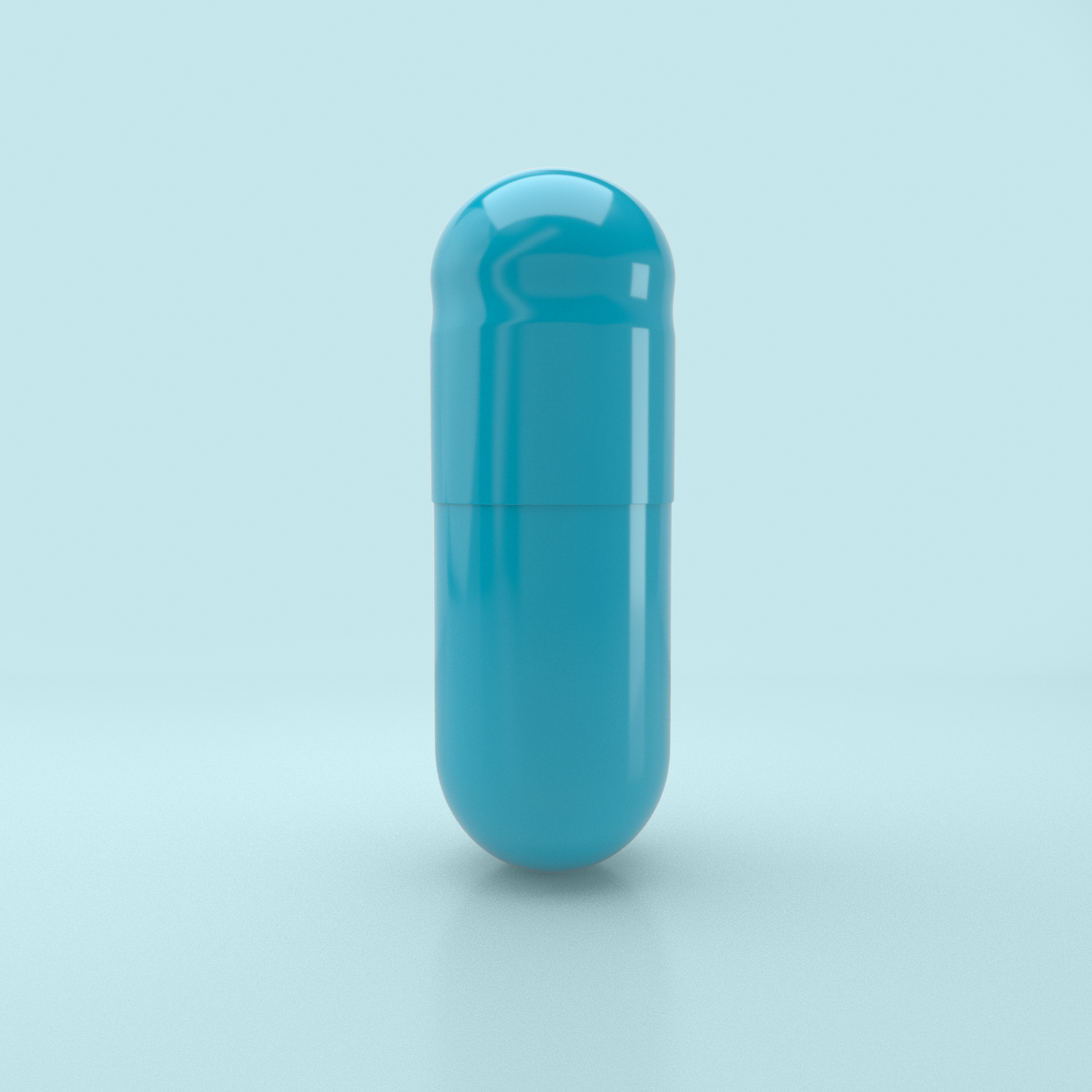 Colored Gelatin Capsules Size 1 Blue/Blue (Box of 125,000) - Light Blue