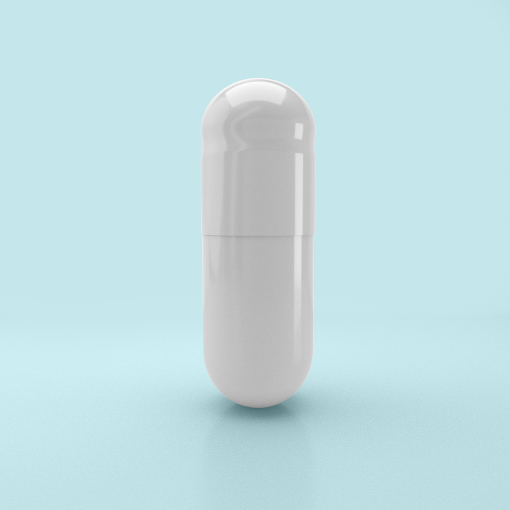 Colored Size 00 Empty Vegetarian Capsules by Capsuline - White/White (Box of 75,000) - White
