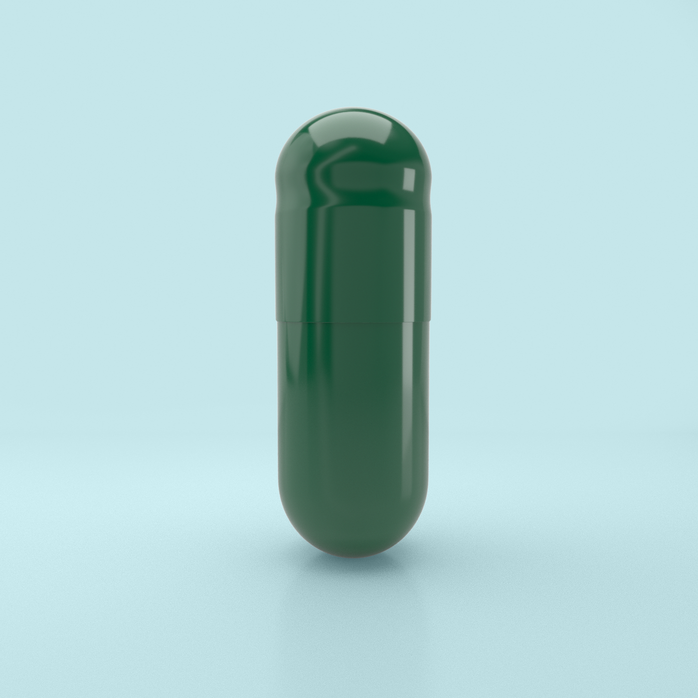Colored Gelatin Capsules Size 1 Green/Green (Box of 125,000) - Green