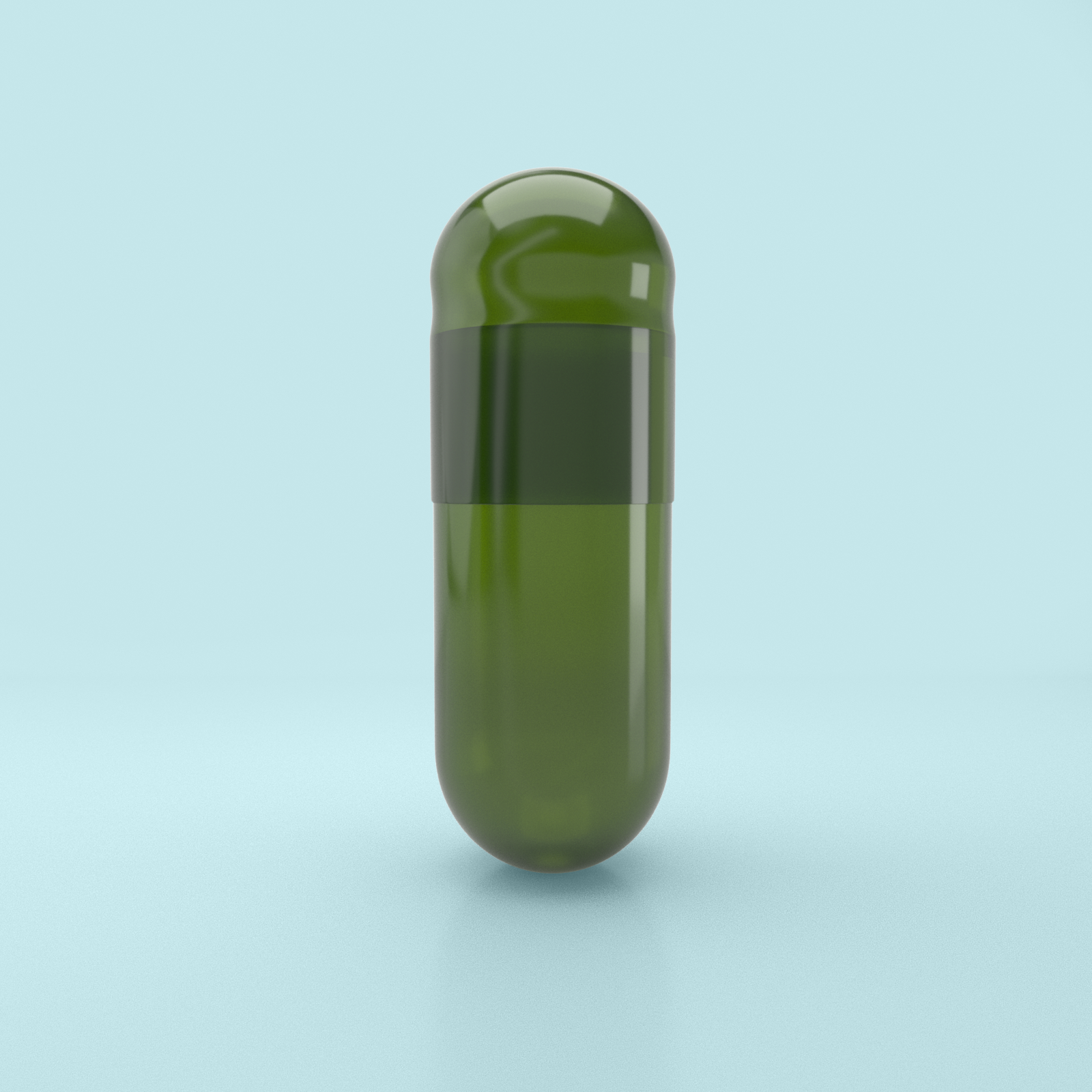 Capsuline Chlorophyll Empty Vegetarian Capsules Size 0  - Green/Green - TiO2-Free (Box of 100,000)
