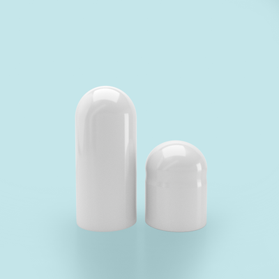 Colored Gelatin Capsules Size 0 White/White (Box of 100,000) - White