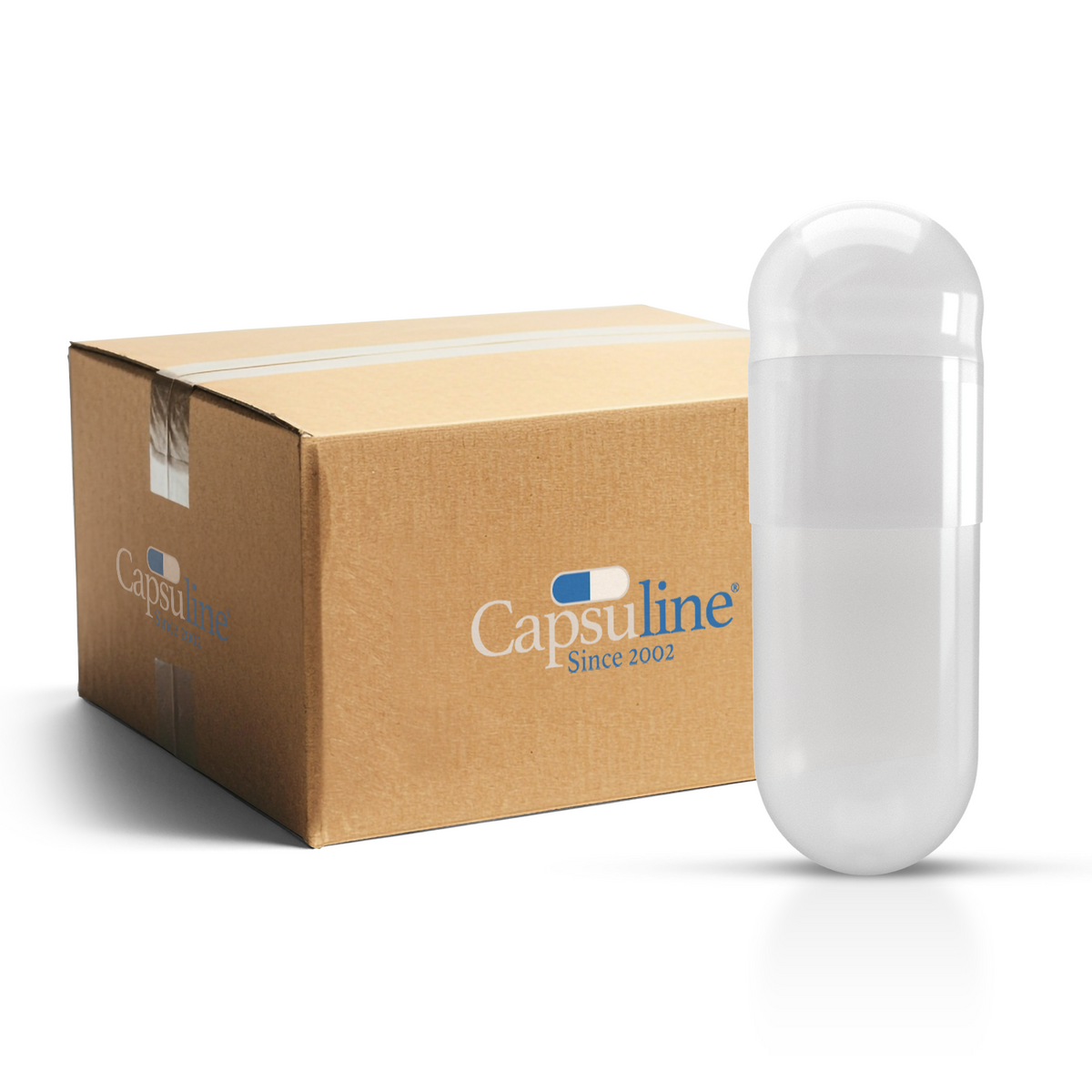 Titanium Dioxide (TiO2) Free - Colored Empty Vegetarian Capsules Size 00 (Box of 75,000)