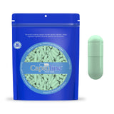Colored Size 0  Empty Vegetarian Capsules by Capsuline - Sage Green - 1000 Count - 1000