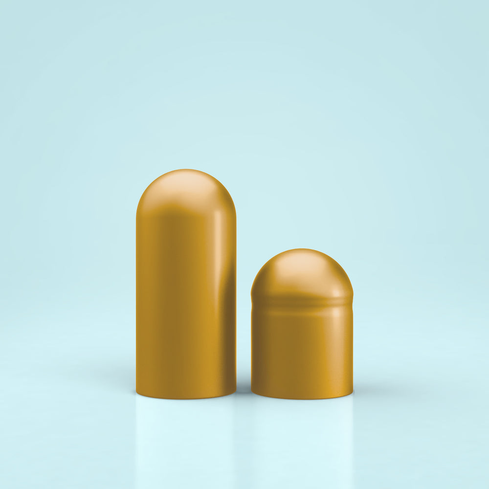 Colored Gelatin Capsules Size 0 Gold/Gold (Box of 100,000) - Gold