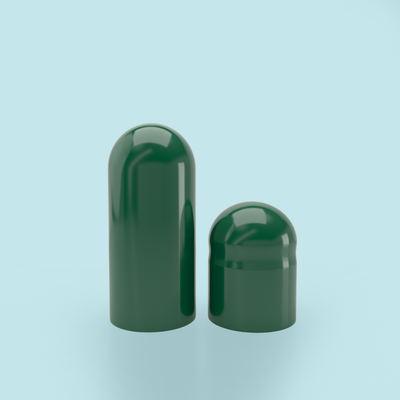 Colored Gelatin Capsules Size 1 Green/Green (Box of 125,000) - Green