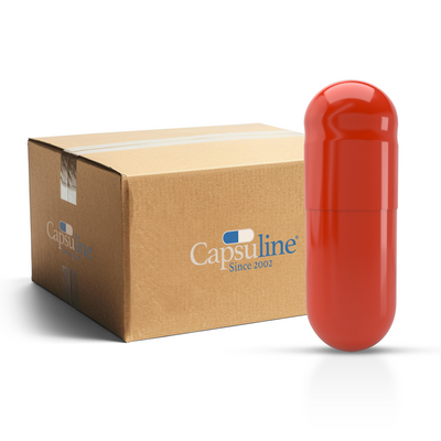 Colored Empty Gelatin Capsules Size 0 (Box of 100,000)