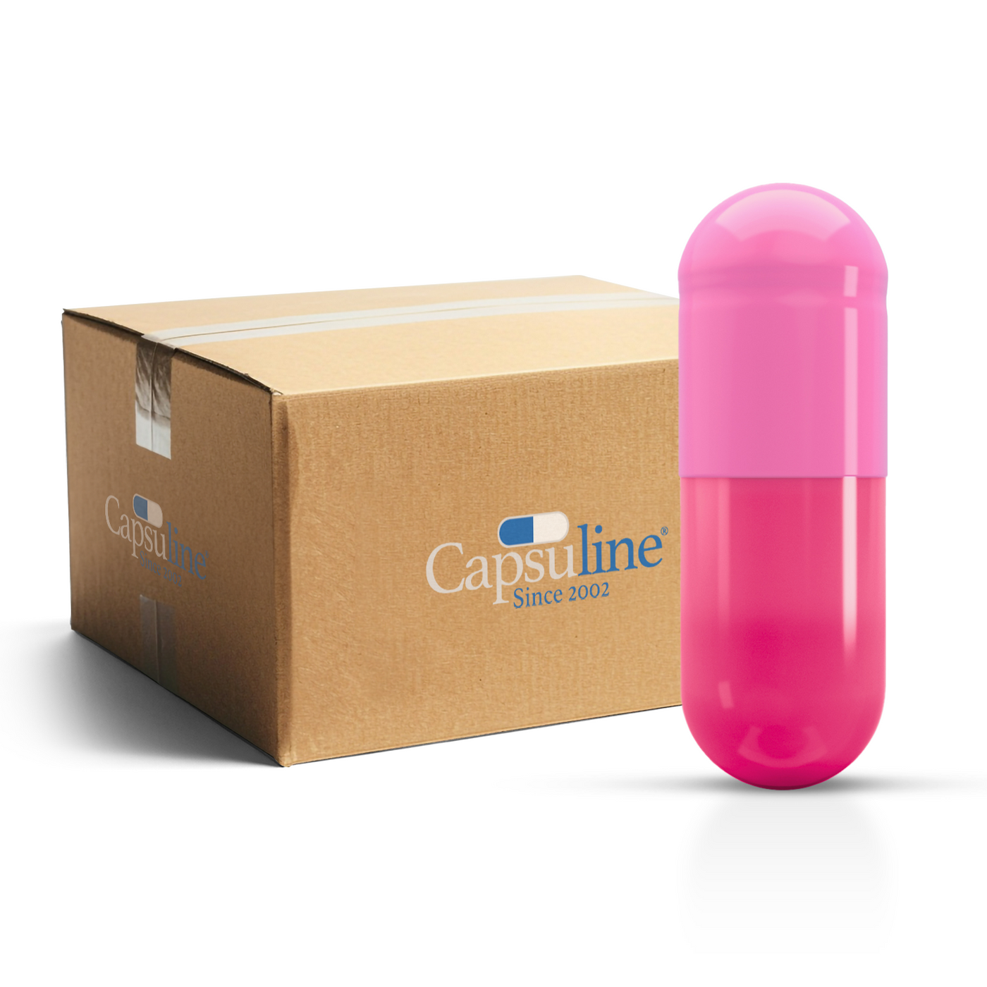 Colored Empty Gelatin Capsules Size 00 (Box of 75,000)