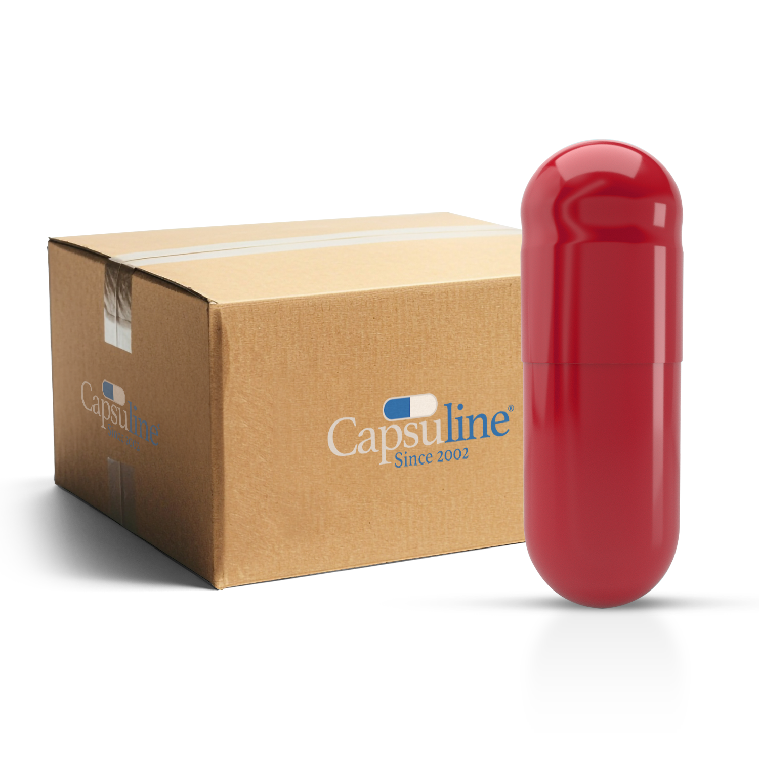 Colored Size 0 Empty Vegetarian Capsules by Capsuline - Box of 100,000 Count